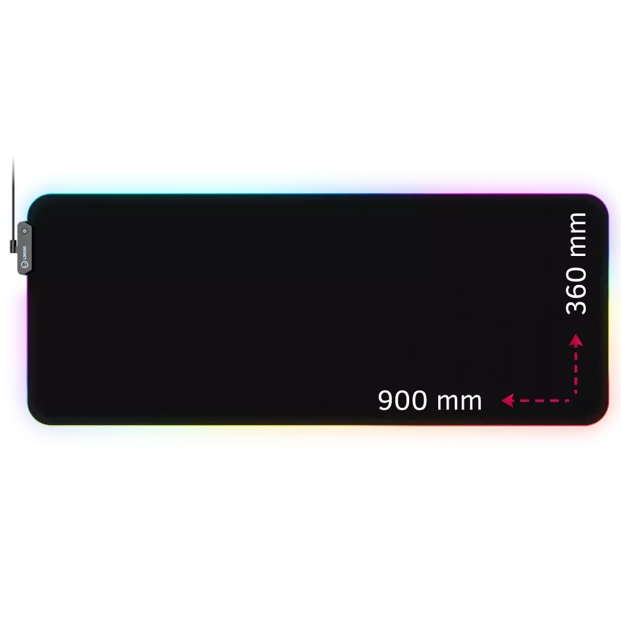 Gaming mouse pad LORGAR 900mm x 360mm x 3mm, Black — Image №1
