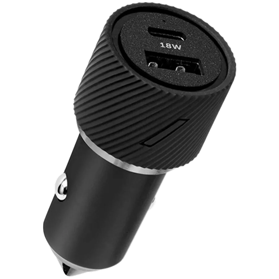 NATIVE UNION Προσαρμογέας Αυτοκινήτου 2*USB/USB-C, 30 βατ, Μαύρος USB 2.0 (τύπος A), USB Τύπου-C — Εικών №1