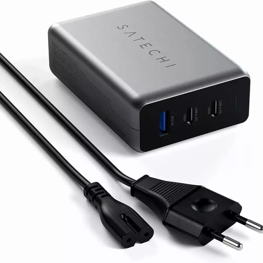 Power Adapter SATECHI 3*USB/USB-C USB 3.0 (Type A), 2*USB Type C, 100 W — Image №2