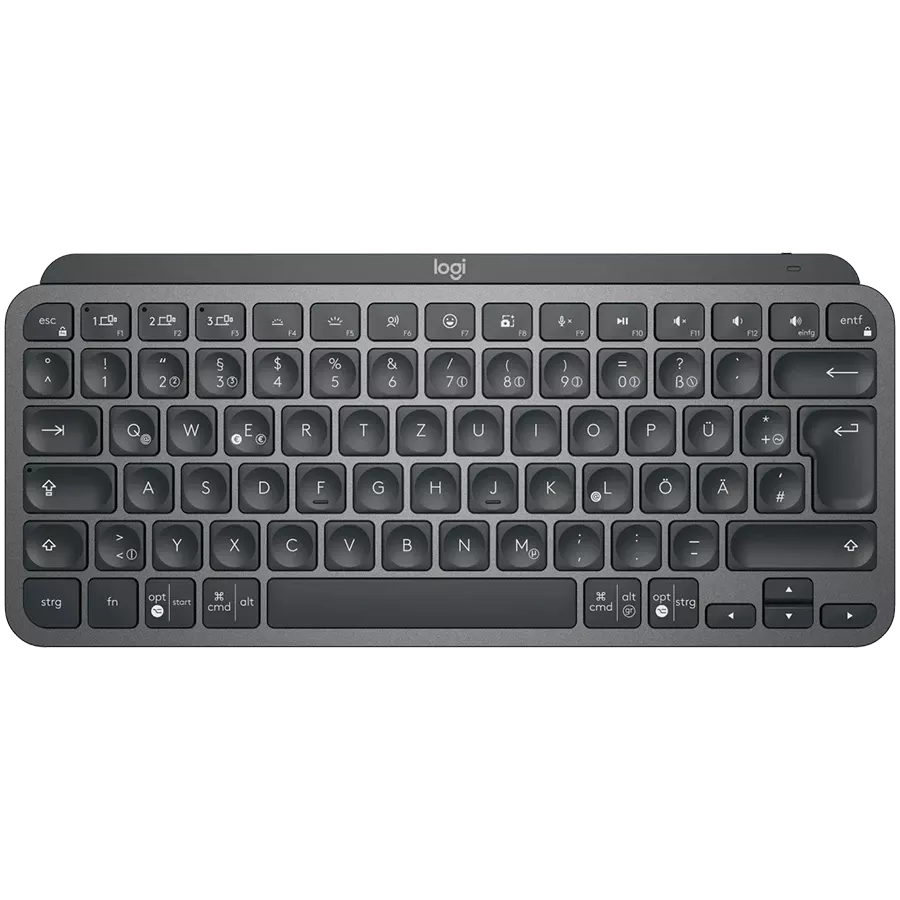 Клавиатура беспроводная LOGITECH (CIS) MX Keys Mini Wireless Illuminated UA Graphite (L920-010498) — Изображение №1