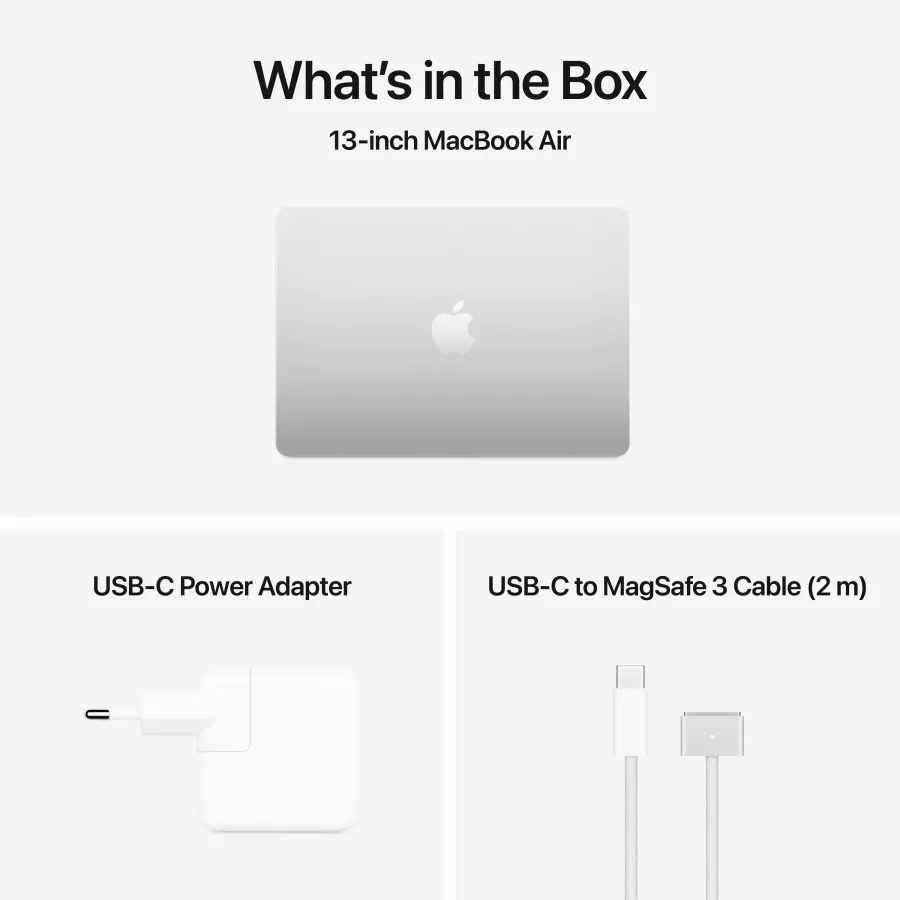 Apple MacBook Air 13.6"  Apple M4 (10C CPU/10C GPU), 16 GB, 512 GB, Silver, 2025 — Image №9