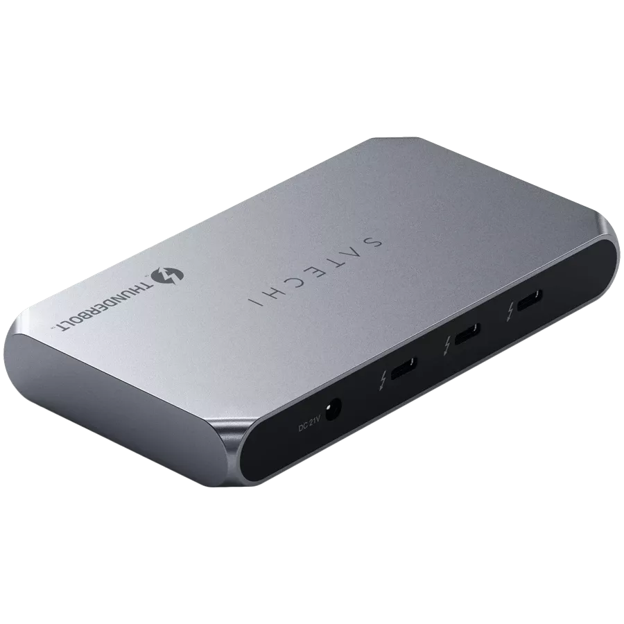 SATECHI  Multiport Adapter Thunderbolt 4 Slim Hub Pro Space Gray — Εικών №2
