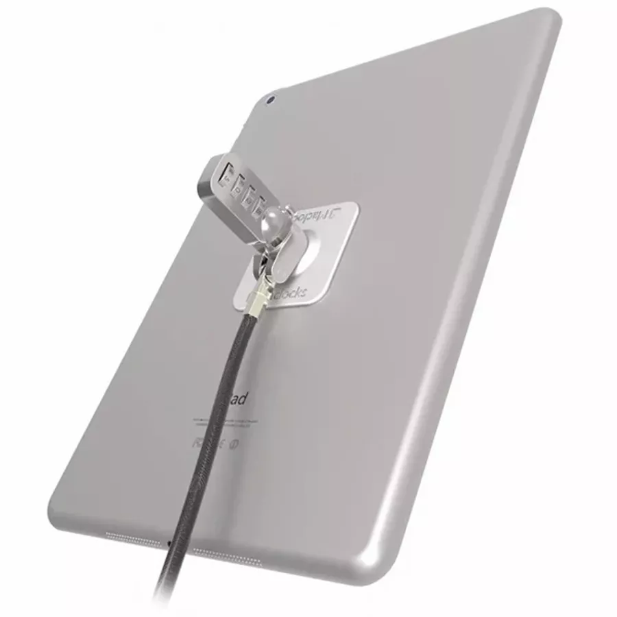 COMPULOCKS Universal Tablet Cable Lock with Combination Lock, Silver — Image №1
