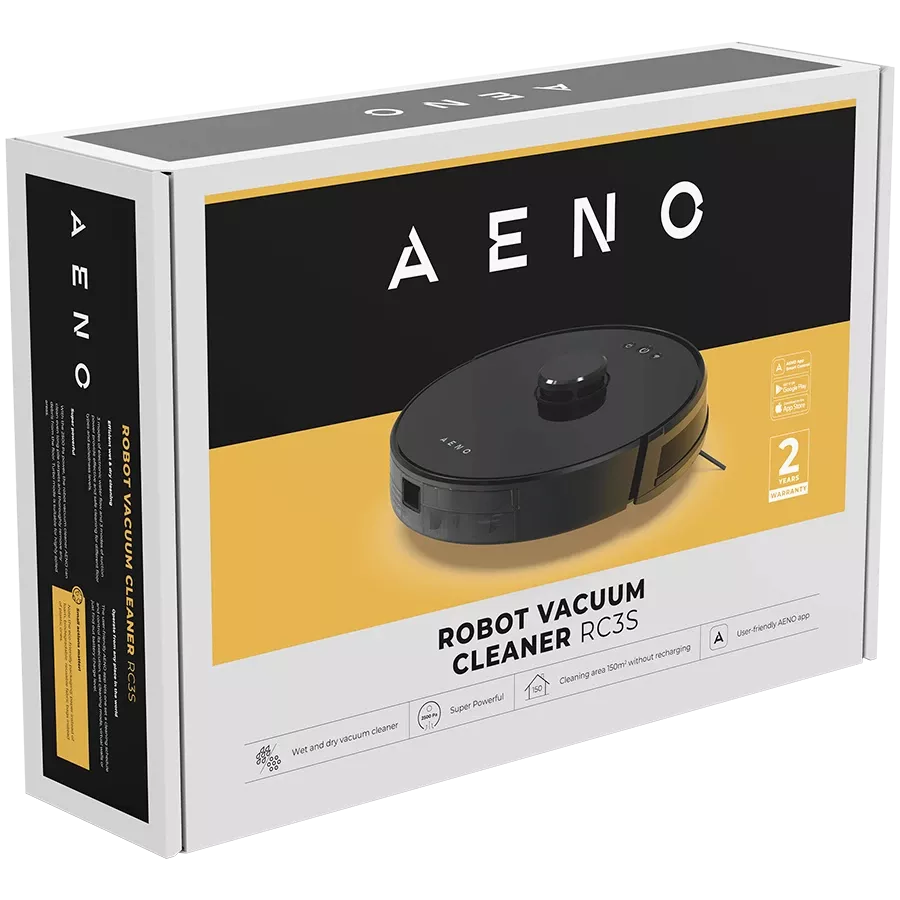 AENO RC3S Ηλεκτρική σκούπα ρομπότ Μαύρος — Εικών №10