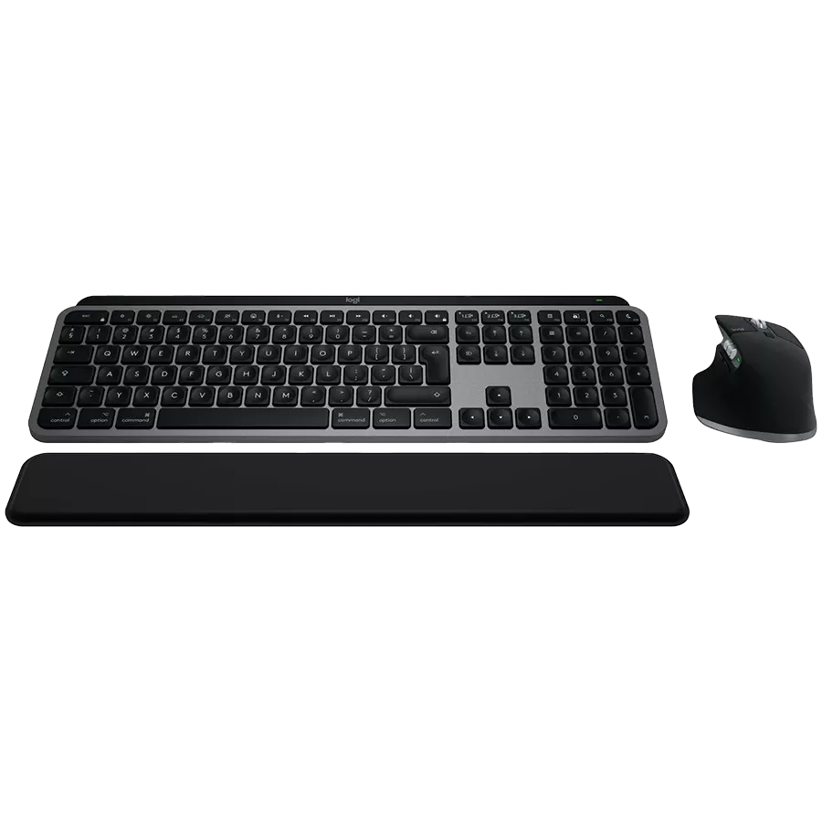 Комплект беспроводной Logitech MX Keys S Combo для MAC Space Grey (L920-012845) — Изображение №1