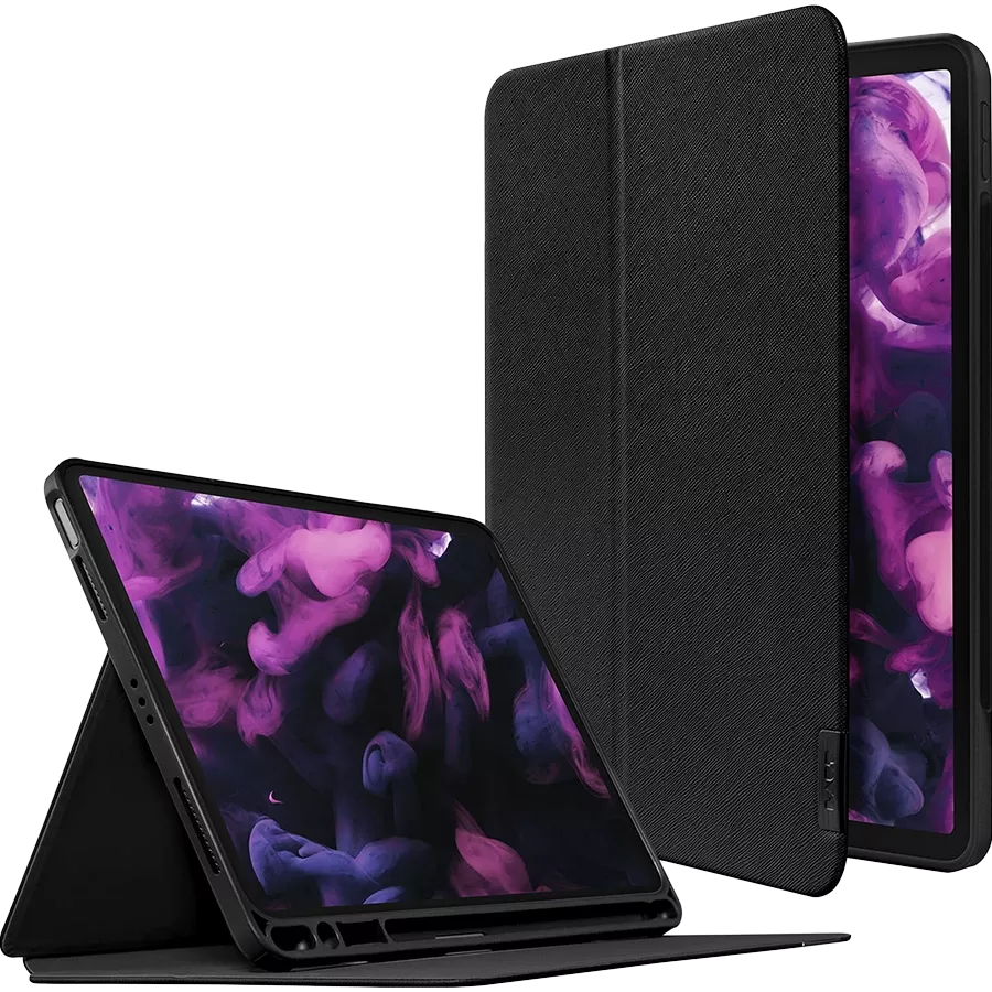 Обложка Smart Folio LAUT PRESTIGE Folio  Чёрная для iPad Pro 12,9 дюйма (3-го, 4-го и 5-го поколения) — Изображение №2