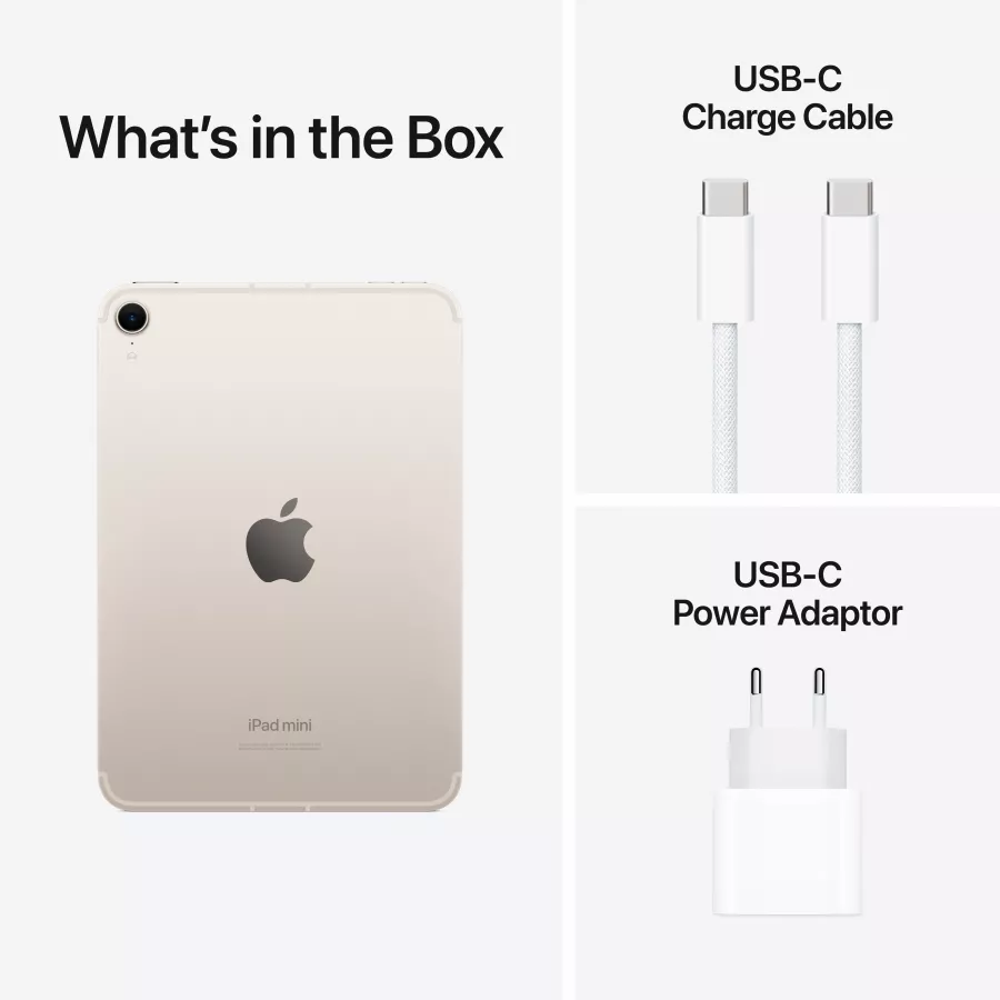 Apple iPad mini 6, 512 GB, Wi-Fi+4G, 2024, Starlight — Image №9