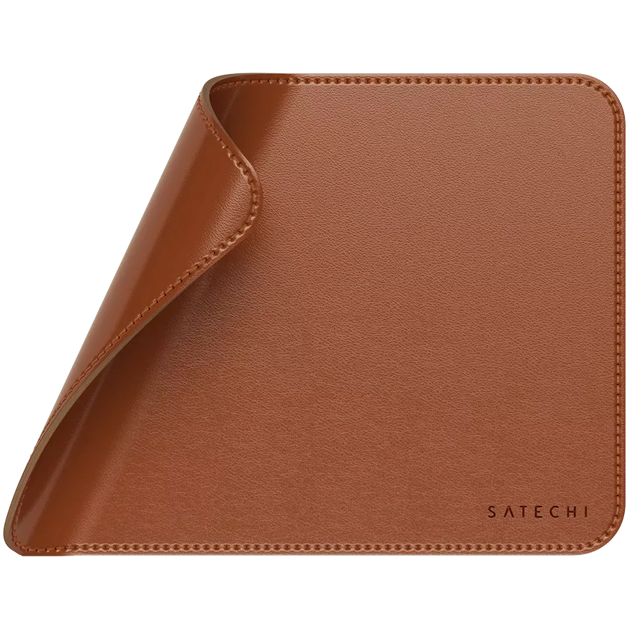 SATECHI Vegan-Leather Premium Mouse Pad, Brown — Image №3