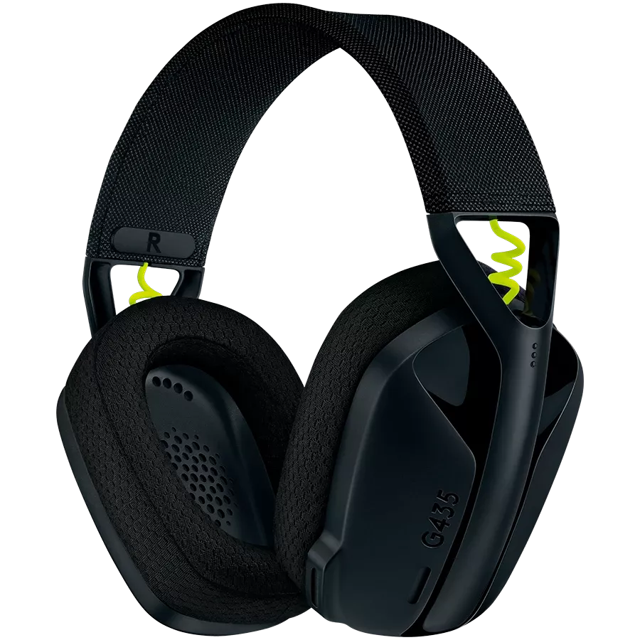 Навушники LOGITECH G435 Lightspeed Wireless Gaming Black (L981-001050) — Зображення №1
