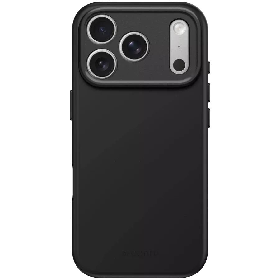DECODED Чехол Antimicrobial Silicone MagSafe with MagSafe, Чёрный фантом для iPhone 17 Pro — Изображение №1