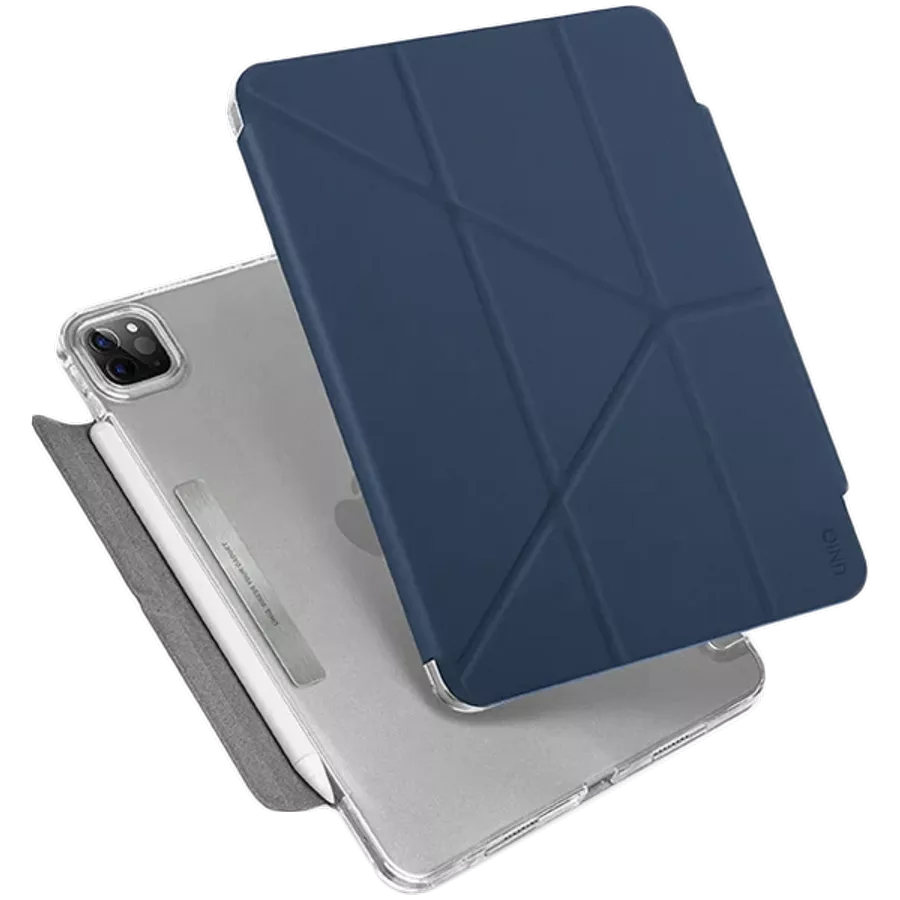 Обложка Smart Folio UNIQ Camden  Синяя для iPad Pro 11 дюймов (3-го поколения) — Изображение №1