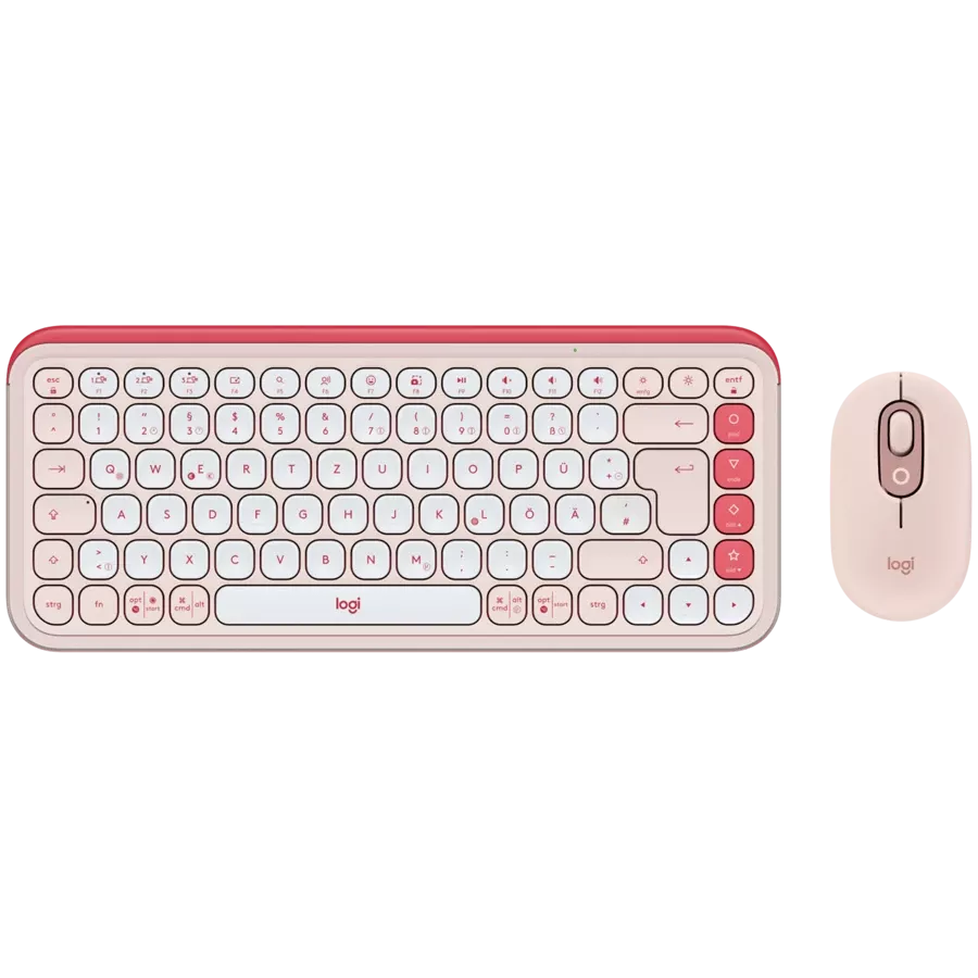 Клавиатура LOGITECH POP ICON COMBO ROSE — Изображение №1