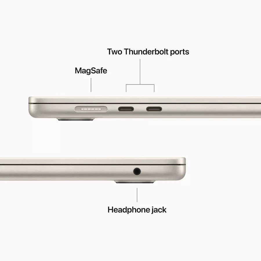 MacBook Air 15.3"  M2 (8C CPU/10C GPU), 8 GB, 512 GB, Starlight — Image №13