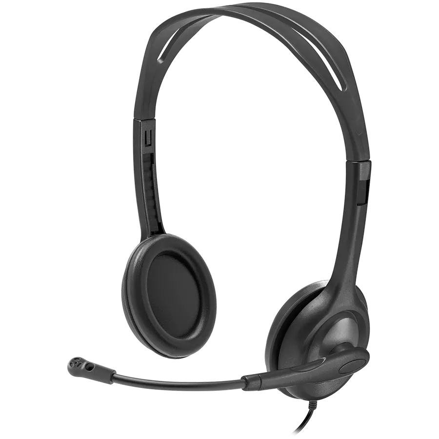 Наушники LOGITECH H111, Серый/Серебристый — image №1