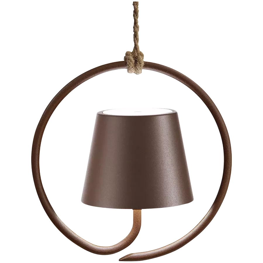 ZAFFERANO POLDINA PENDANT LAMP 198x198mm. MATT RUST 2.2W LED 185/203 lm. — Image №1 ZAFFERANO POLDINA PENDANT LAMP 198x198mm. MATT RUST 2.2W LED 185/203 lm. — Image №1