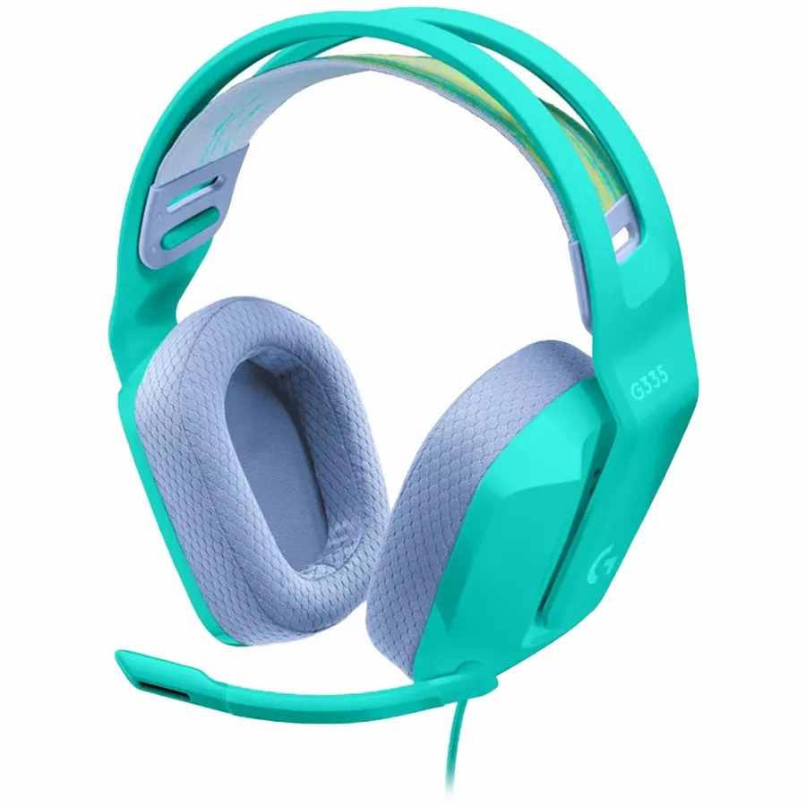 Gaming Headset LOGITECH G335 with Microphone, Mint — Image №1