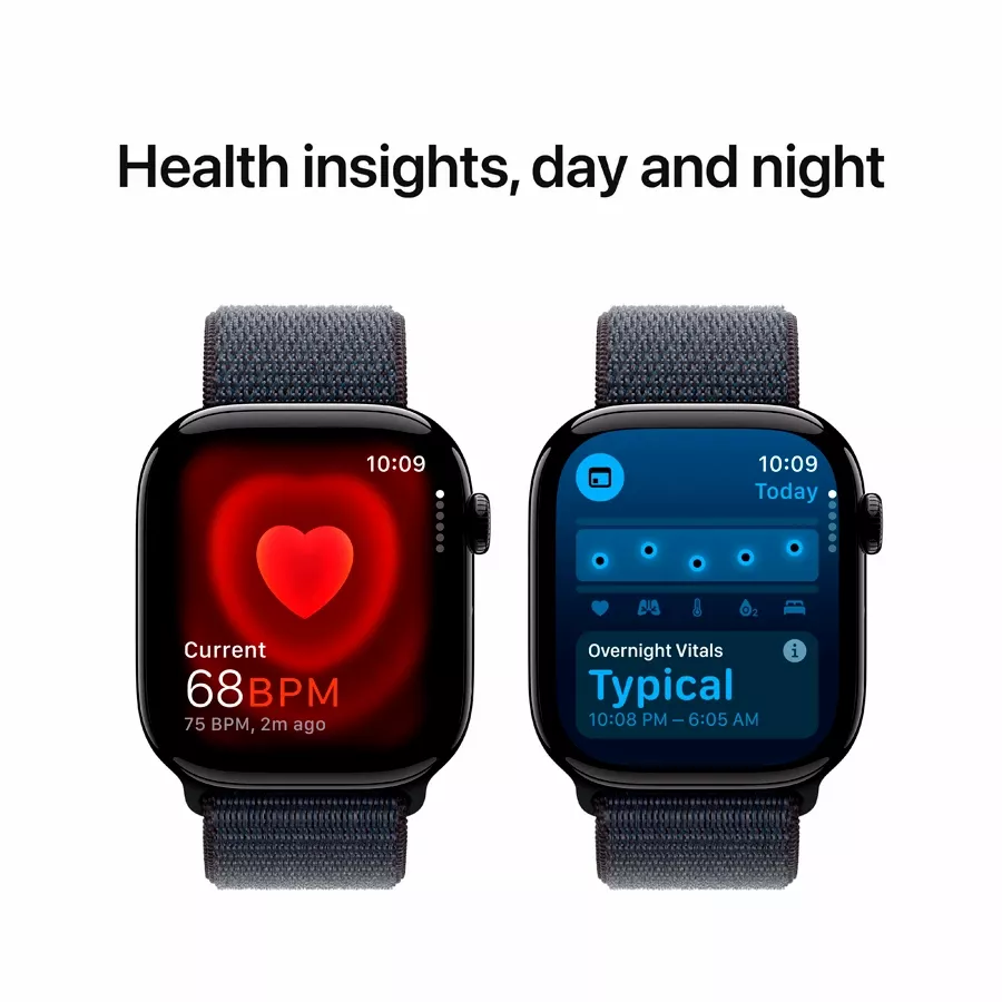 Apple Watch Series 10 GPS  Ink Sport Loop, 42mm, Jet Black — Image №5