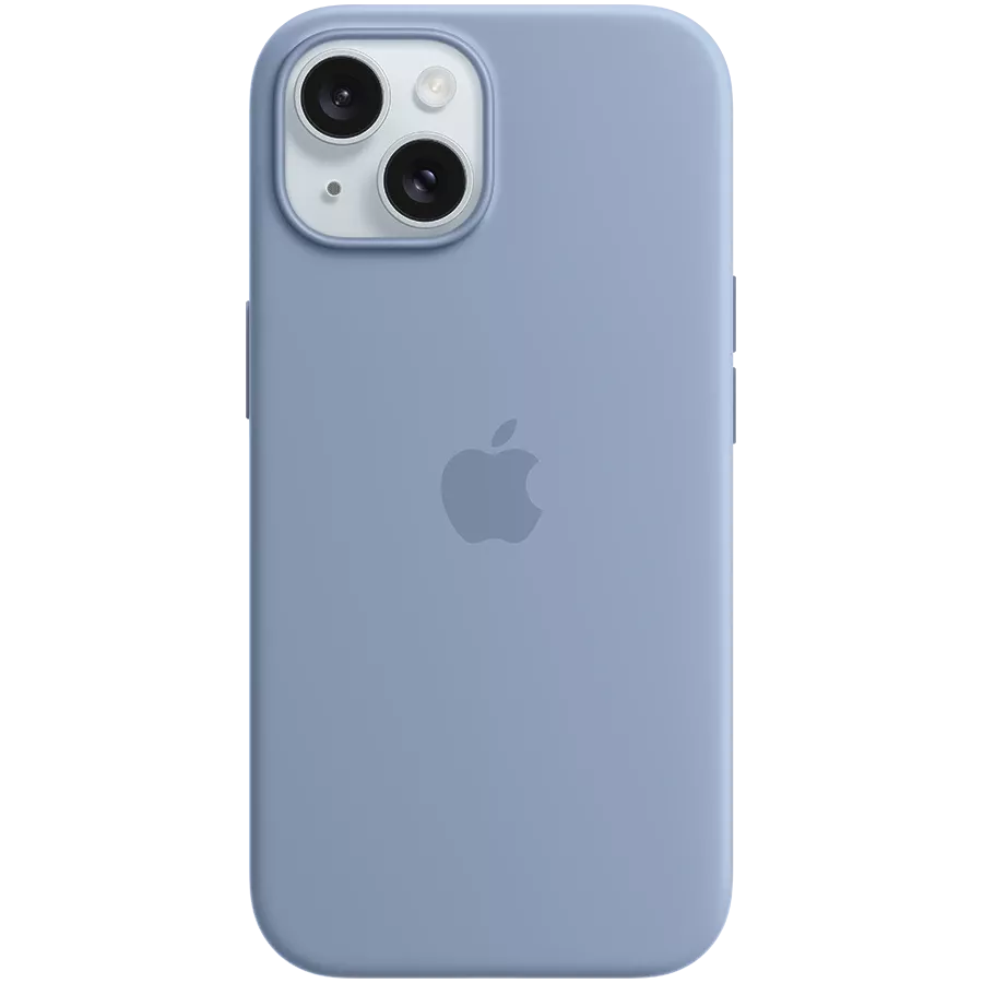 APPLE Silicone Case with MagSafe Winter Blue for iPhone 15 — Image №1