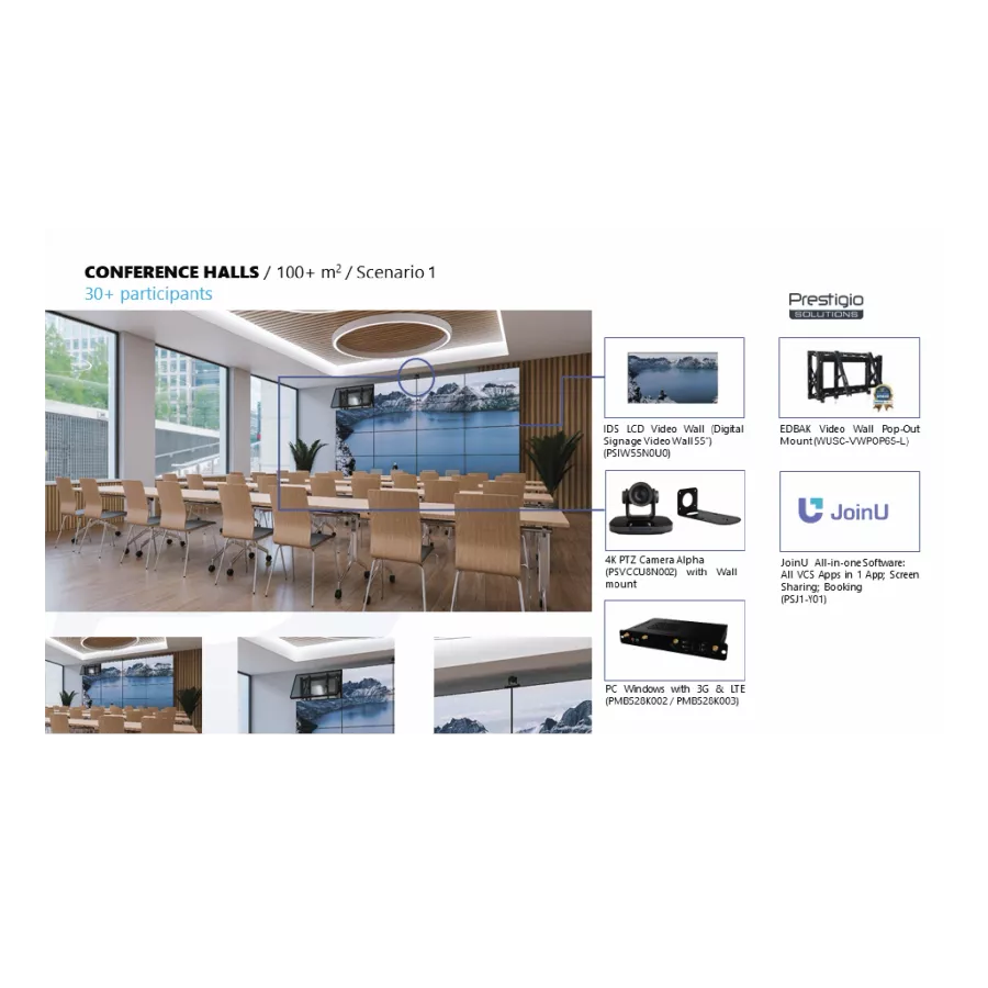CONFERENCE HALLS WITH LCD VIDEO WALL