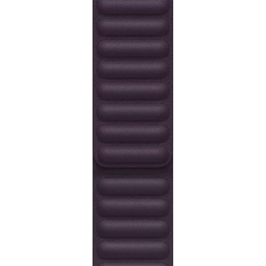 Band APPLE 45mm Leather Link - S/M მუქი ალუბალი — სურათი №1
