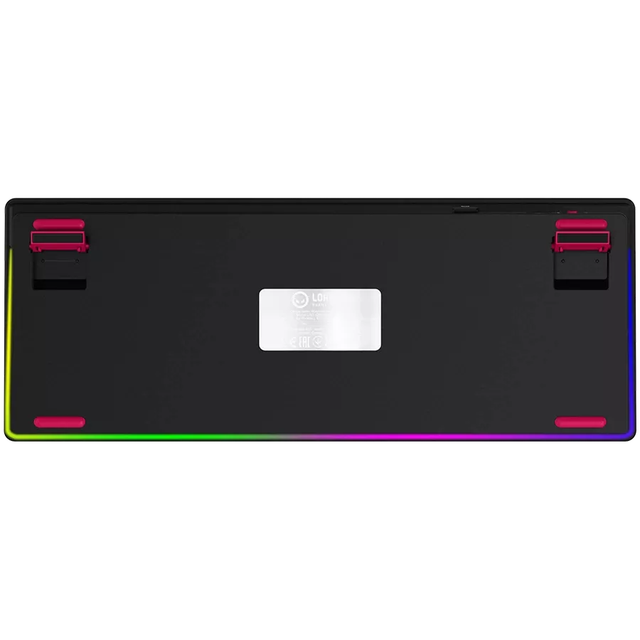 LORGAR KBP70TKLW Gaming Keyboard, Wireless, Black, EN — Image №8