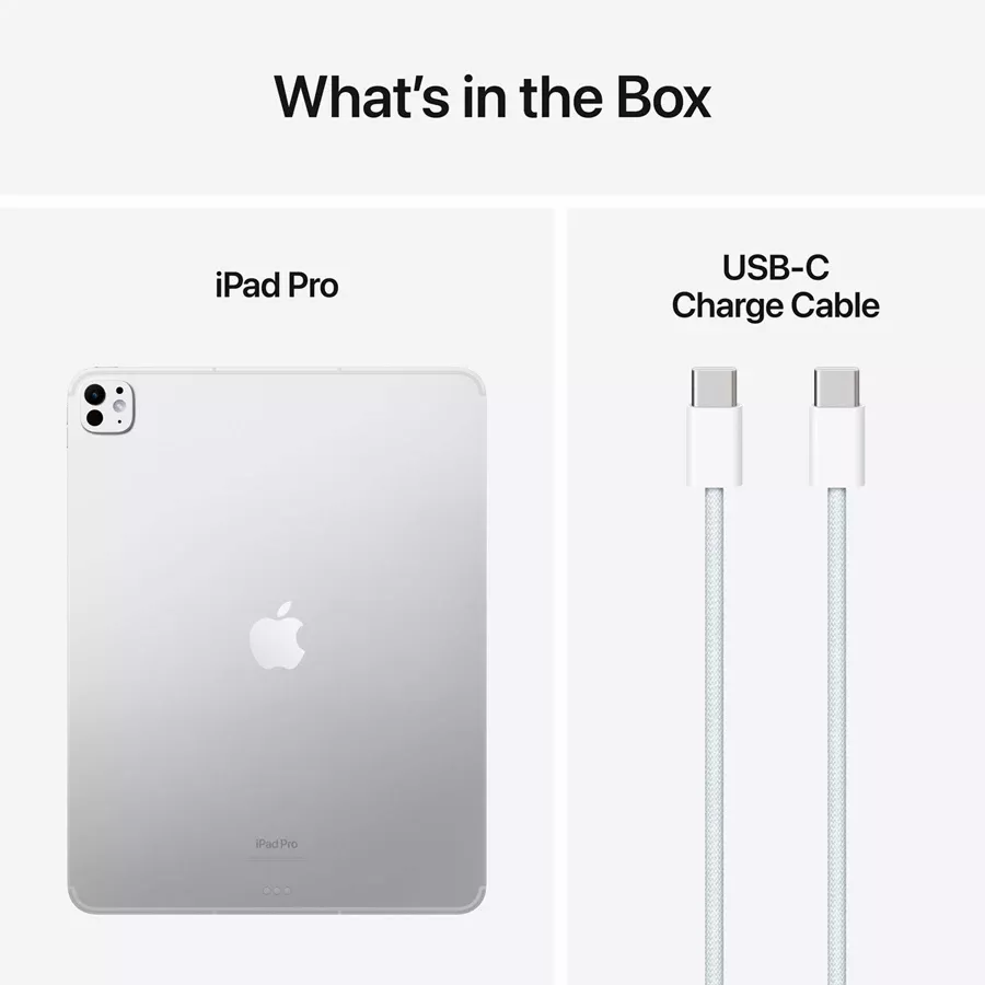 iPad Pro 13 M4, 512 GB Wi-Fi+4G Standard glass 2024, Silver — Image №9