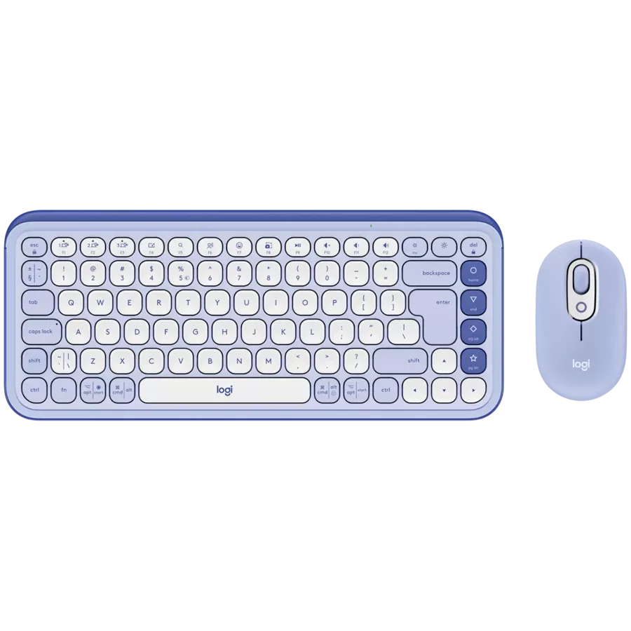 Клавиатура LOGITECH POP ICON COMBO LILAC — Изображение №1