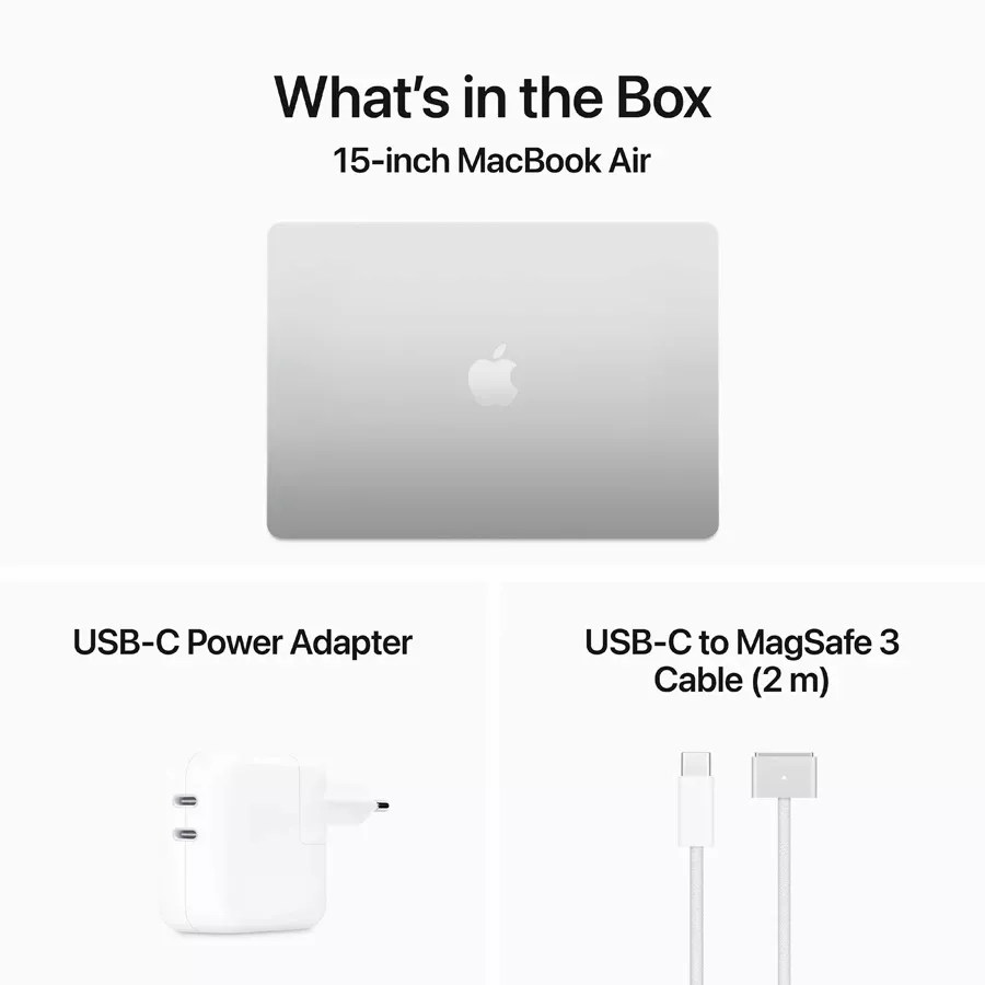 MacBook Air 15.3"  M3 (8C CPU/10C GPU), 8 GB, 256 GB, Silver — Image №9