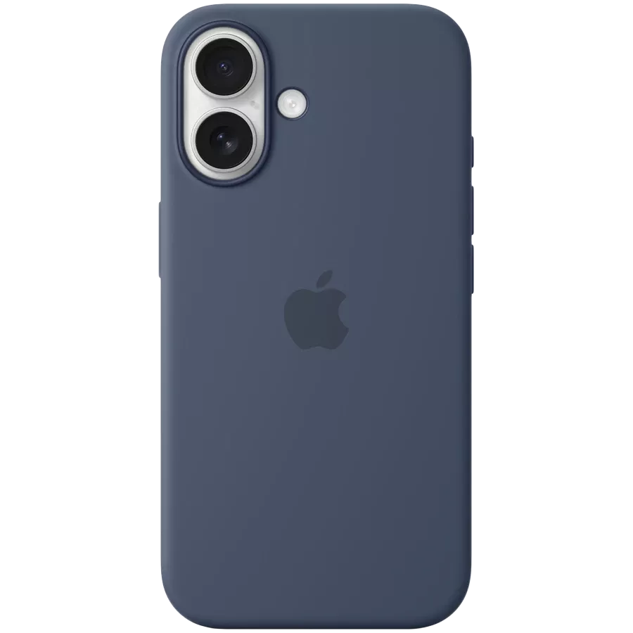 APPLE Silicone Case with MagSafe Denim for iPhone 16 — Image №1