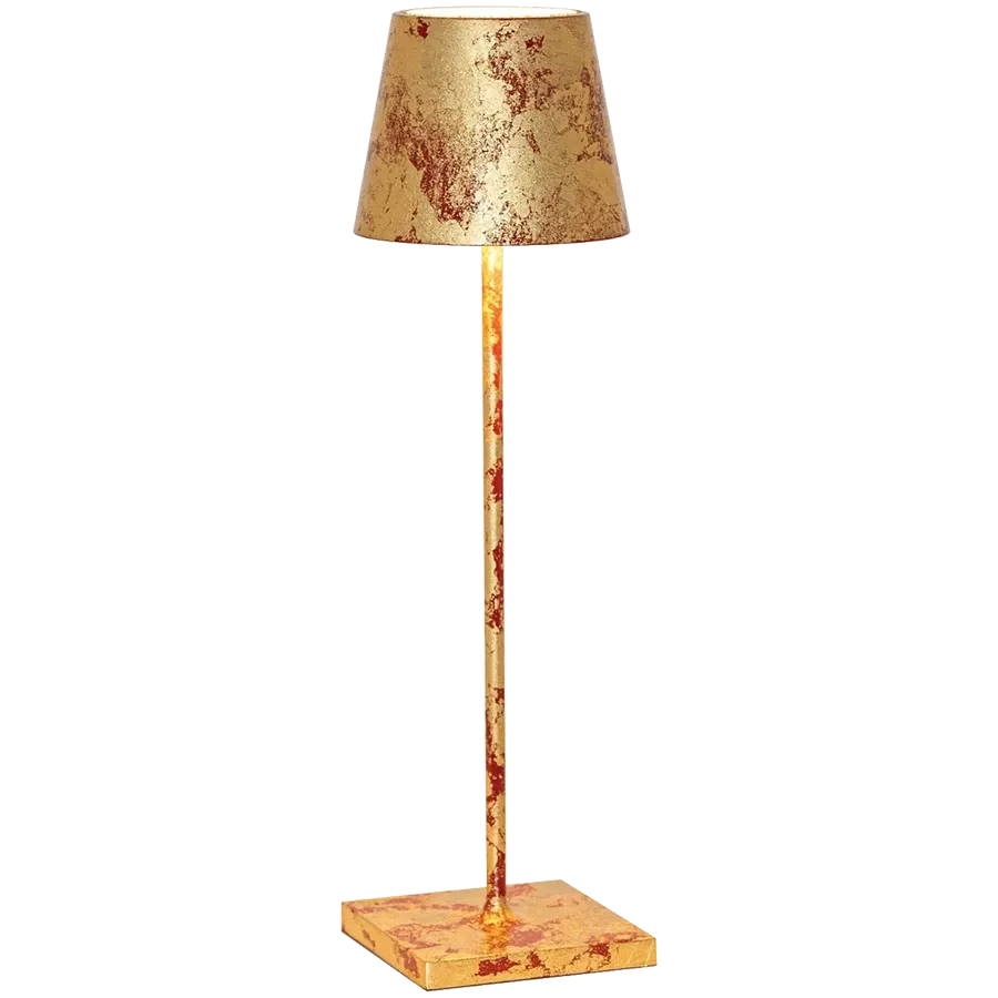 ΕΠΙΤΡΑΠΕΖΙΟ ΦΩΤΙΣΤΙΚΟ ZAFFERANO POLDINA PRO 111x380mm, Rosso Crackle Golden Leaf — Εικών №1