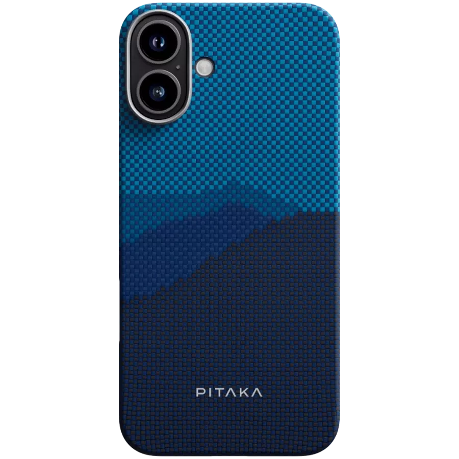 Husă PITAKA Tactile Woven cu MagSafe pentru iPhone 16 Plus, Over The Horizon — image №1