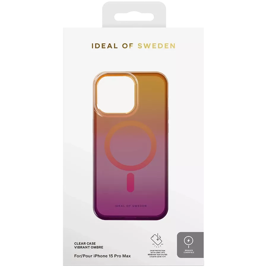 Case IDEAL OF SWEDEN Clear Case MagSafe with MagSafe Vibrant Ombre for iPhone 15 Pro Max — Image №2