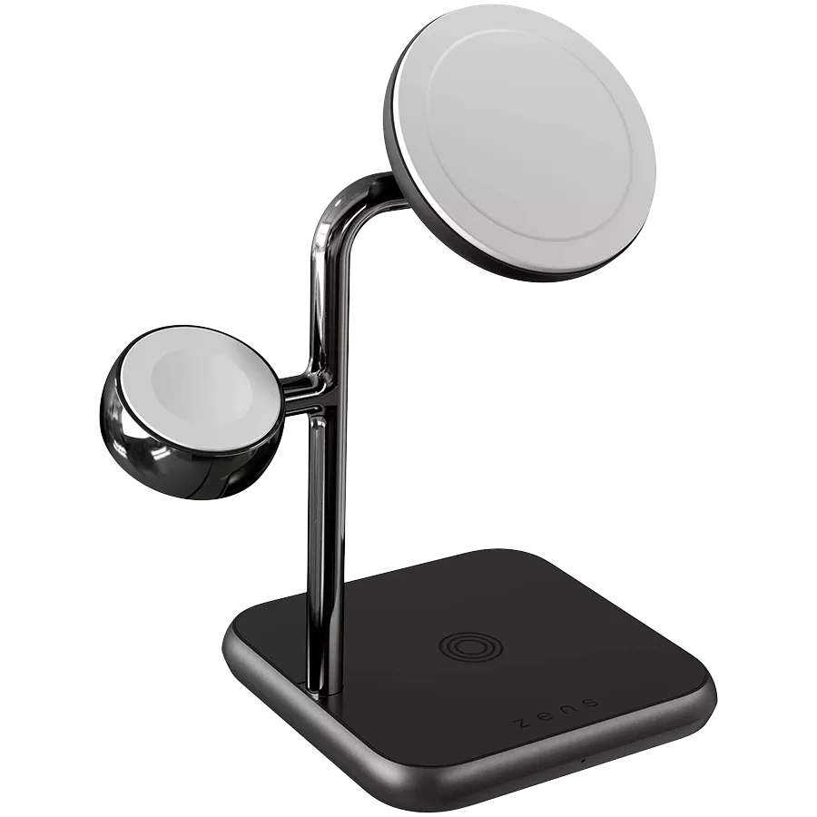 Бездротовий зарядний пристрій ZENS 4-in-1 MagSafe + Watch Wireless Charging Station Black (ZEDC22B/00) — Зображення №1
