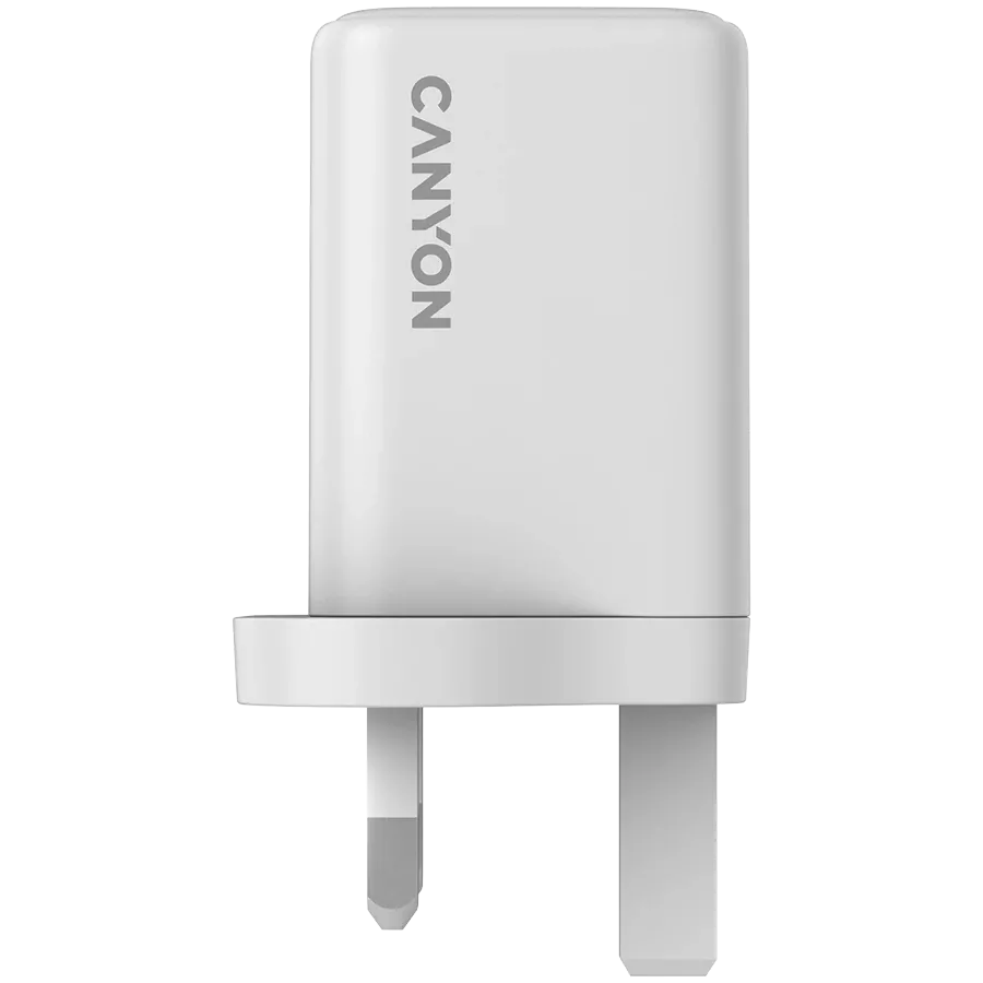 CANYON Power Adapter 3*USB/USB-C, 65 W, White 2*USB Type C, USB Type-A — Image №3
