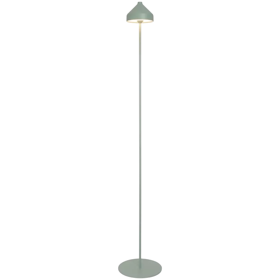 ZAFFERANO AMELIE FLOOR LAMP 200x1200mm. PAINTED GREEN LEAF 3.0W LED 95-130lm. — Image №1
