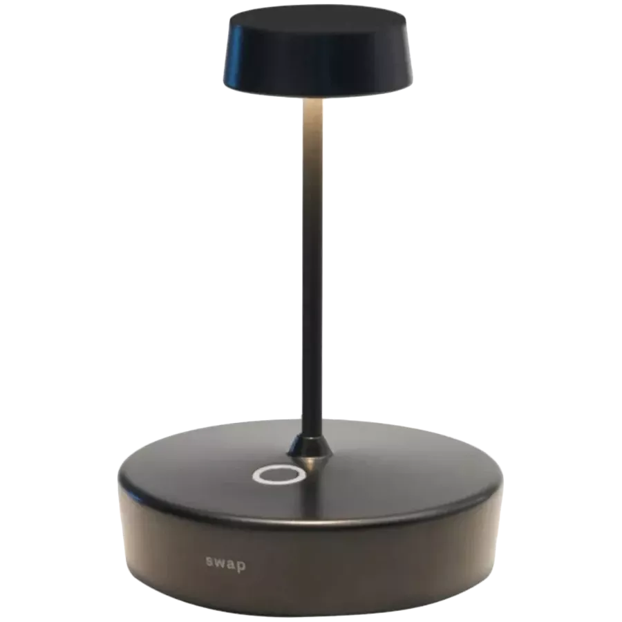 ZAFFERANO SWAP MINI TAVOLO 100x148mm. MATT TITANIUM 2.0W LED 22/27/3000K- 5Vdc max 2A-IP65 — Image №1