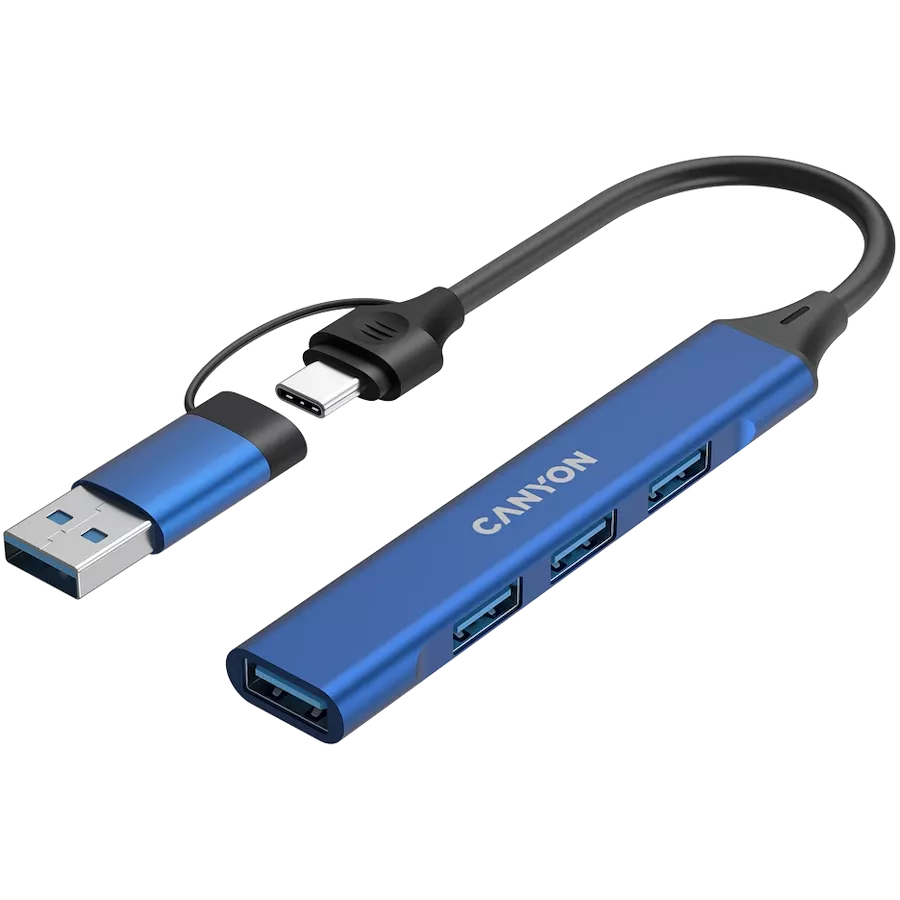 CANYON  DS-02  USB Hub 4 Port USB-C Hub DS-02 Μπλε — Εικών №3