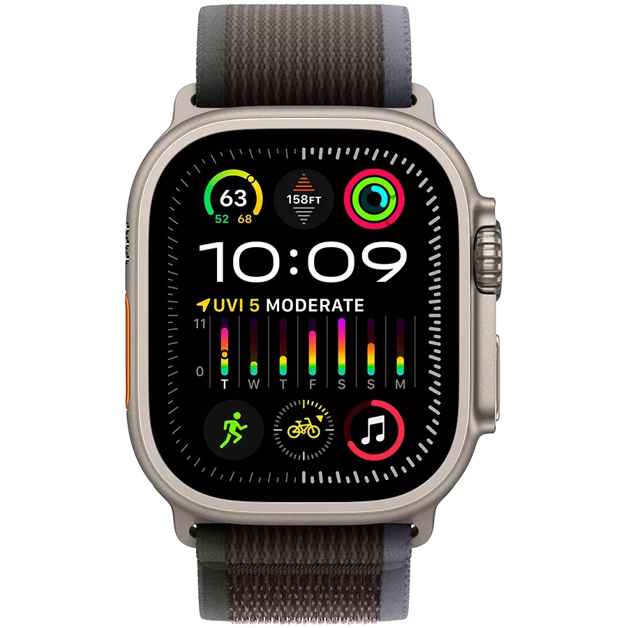 Apple Watch Ultra Series 2 GPS + Cellular, 49mm, Natural, Blue/Black Trail Loop, S/M — Image №2