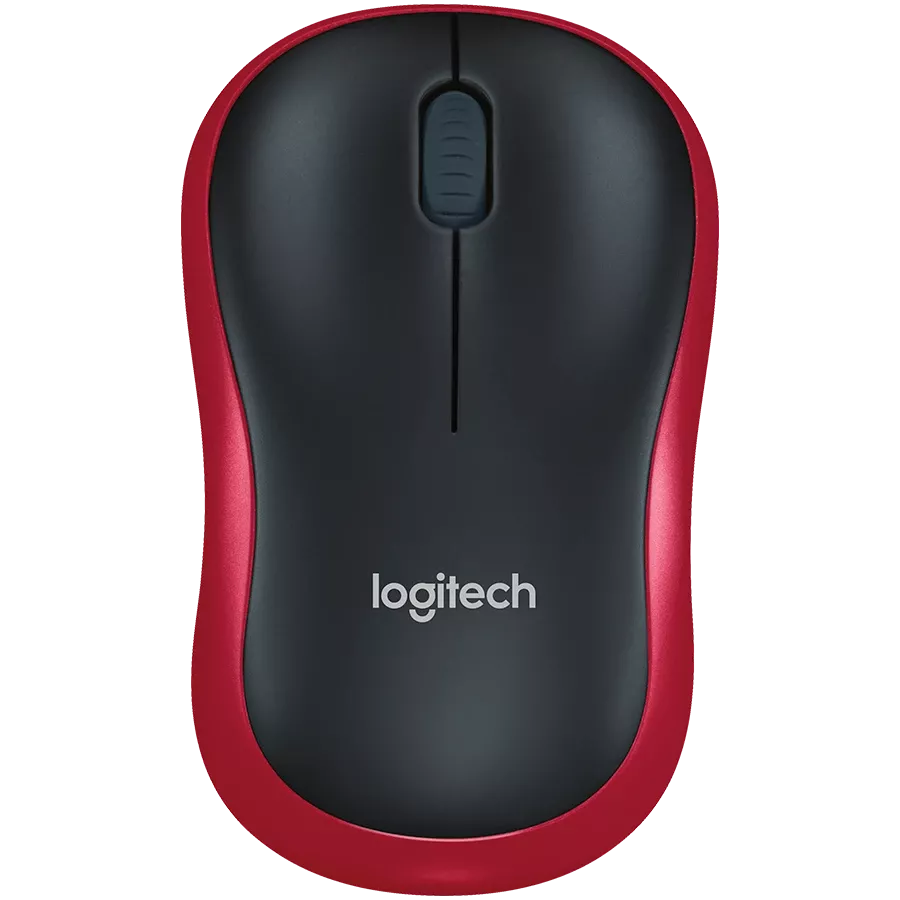 Мышь LOGITECH M185 беспроводная USB Red (L910-002240) — Изображение №1