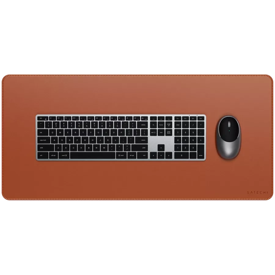 SATECHI , BrownVegan-Leather Premium Desk Mat — Image №3