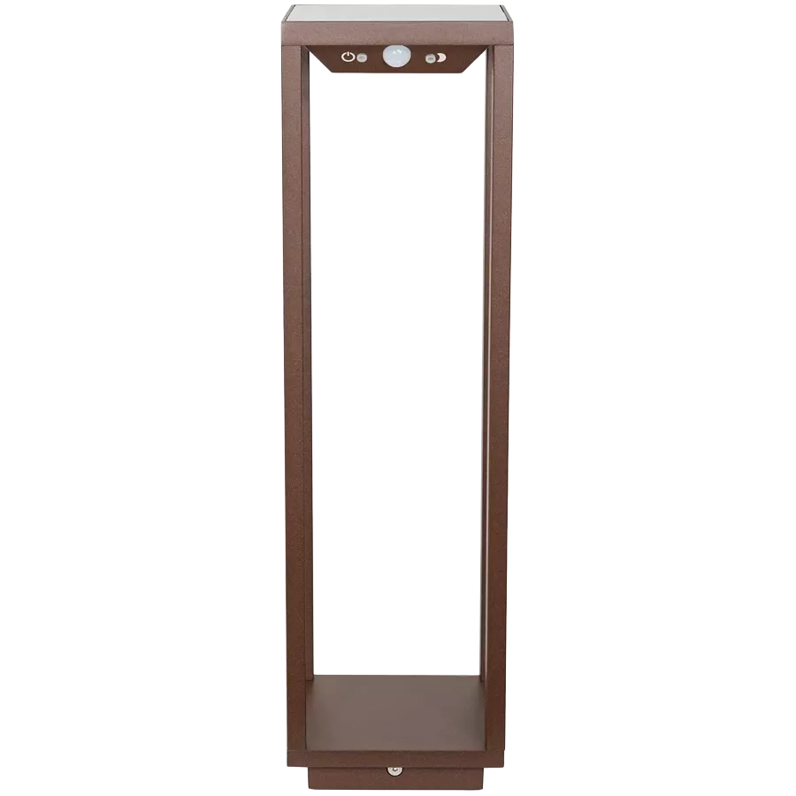 ZAFFERANO HOME SOLAR FLOOR LAMP 140x140x500mm. 2.2W - IP54 - CORTEN — Изображение №1