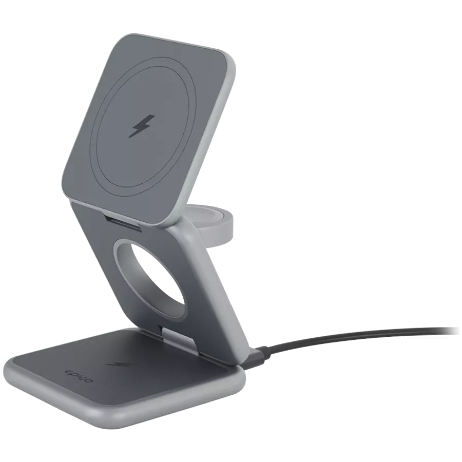 Încărcătoare wireless EPICO, 15 W, Space Gray — image №1