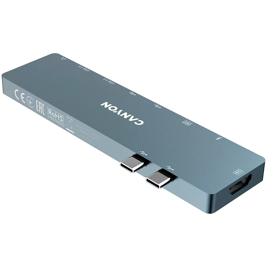 Мультипортова док-станція CANYON 8в1 USB Type С (CNS-TDS08DG) — Зображення №2