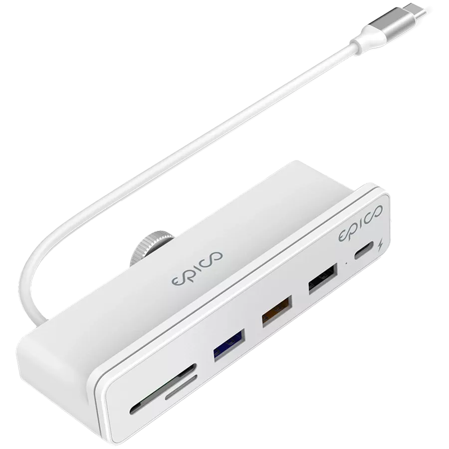 Адаптер Epico USB-C 7 в 1 для iMac, Белый — image №1