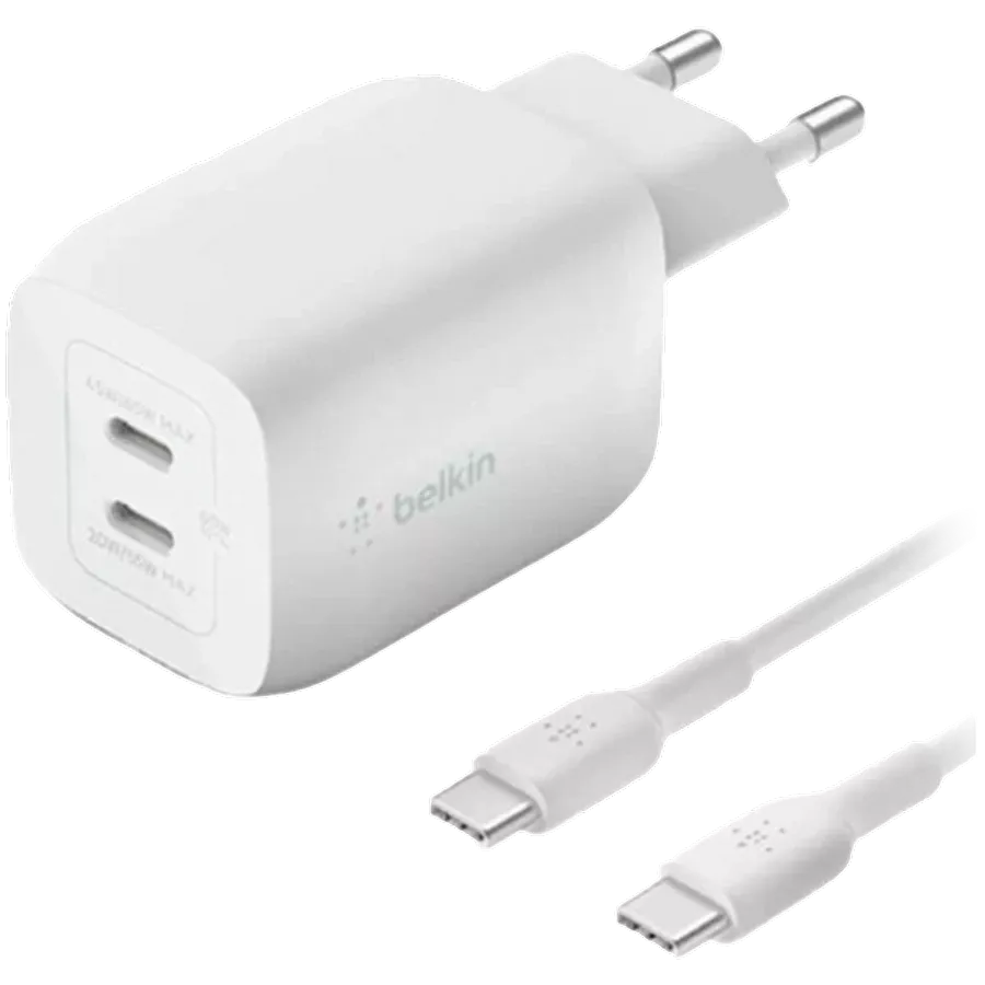 Adaptor de alimentare BELKIN USB-C, 65 W, White — image №1