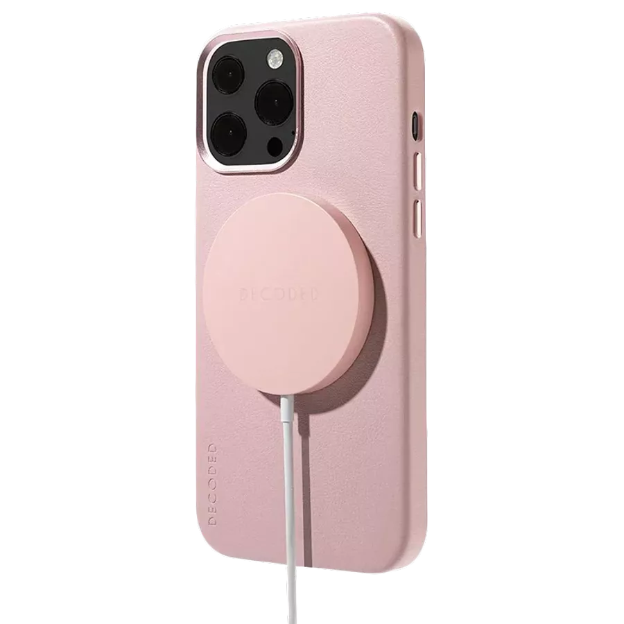 DECODED Θήκη Leather Case με MagSafe, Powder Pink for iPhone 13 Pro — Εικών №3
