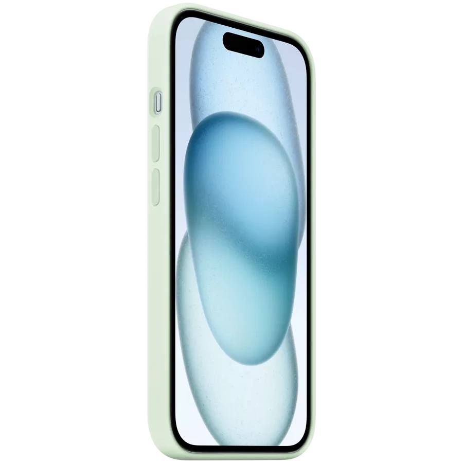 Husă APPLE din silicon cu MagSafe pentru iPhone 15, Soft Mint — image №2