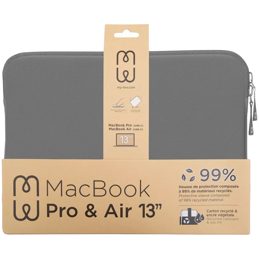 Чехол MW Basics ²Life для MacBook Pro 16", Серый/Белый — image №3