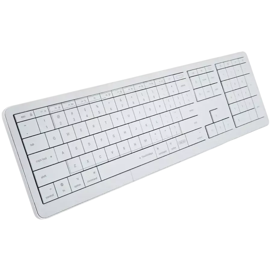 CLEVETURA Keyboard, Wired and Wireless, White — Image №1 CLEVETURA Keyboard, Wired and Wireless, White — Image №1