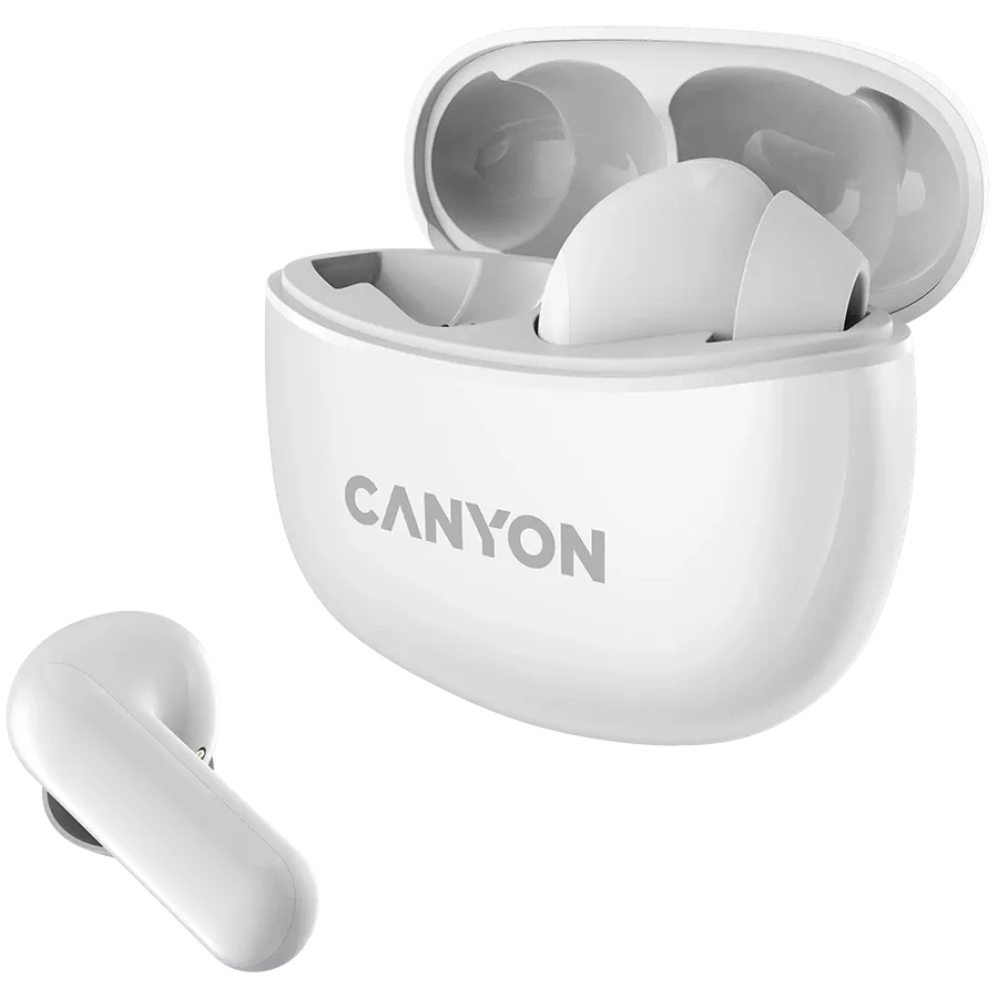 CANYON TWS-5 Ασύρματο Ακουστικό, Λευκό — Εικών №2